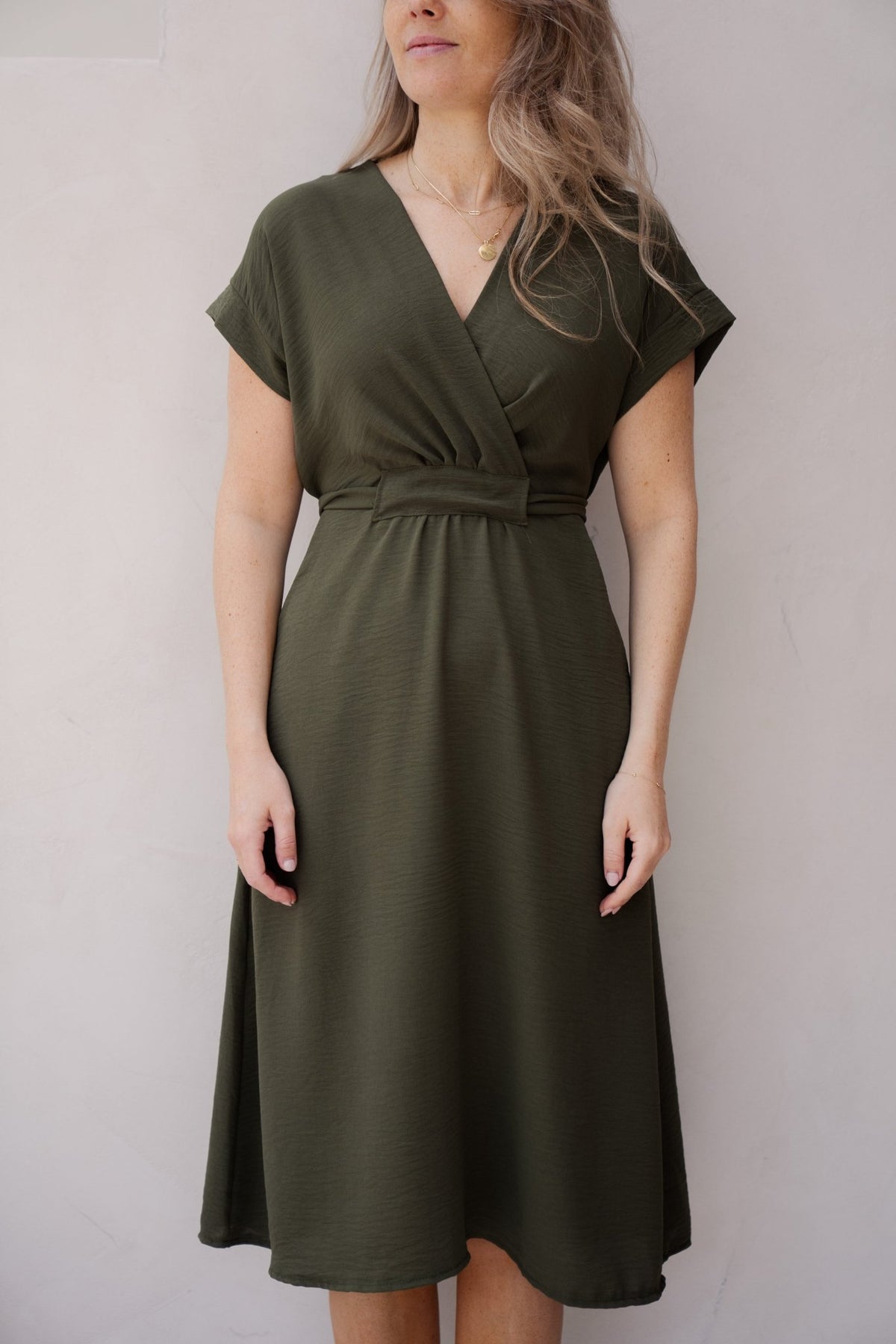 Melanie jurk groen - Bij Keesje - Bij Keesje - Jurk