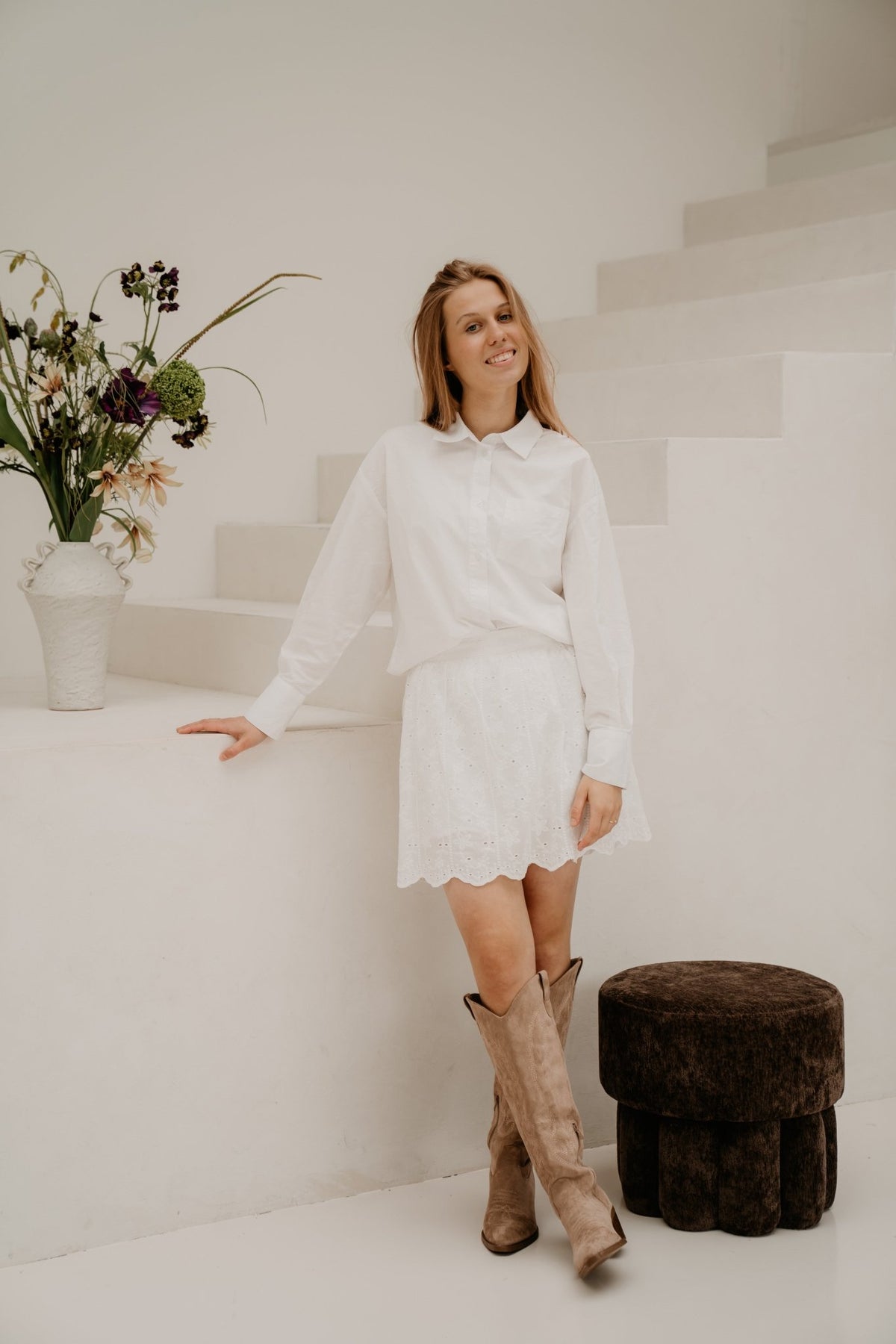 Mellie skirt white 5321 - Bij Keesje - Bij Keesje - Rok