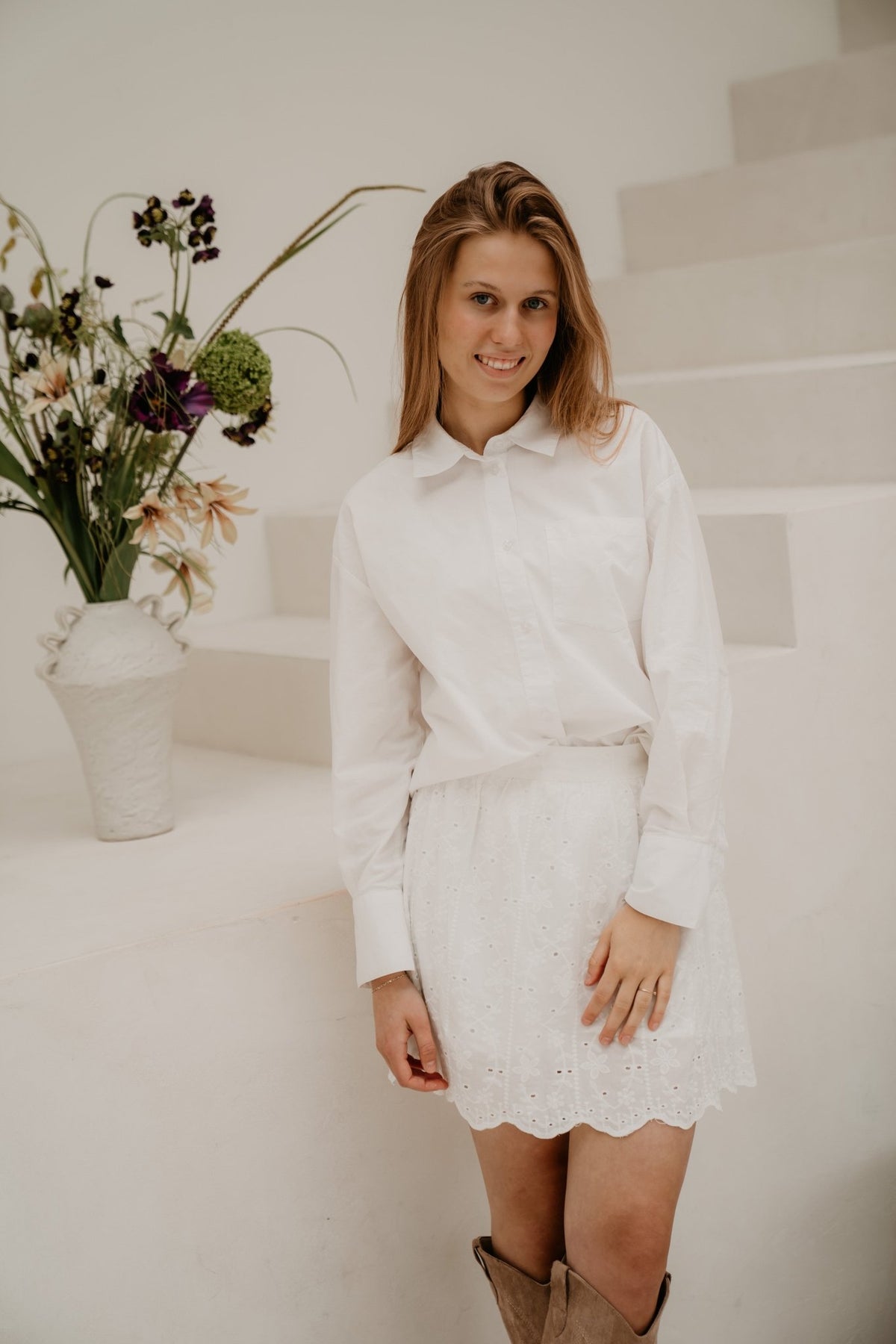 Mellie skirt white 5321 - Bij Keesje - Bij Keesje - Rok