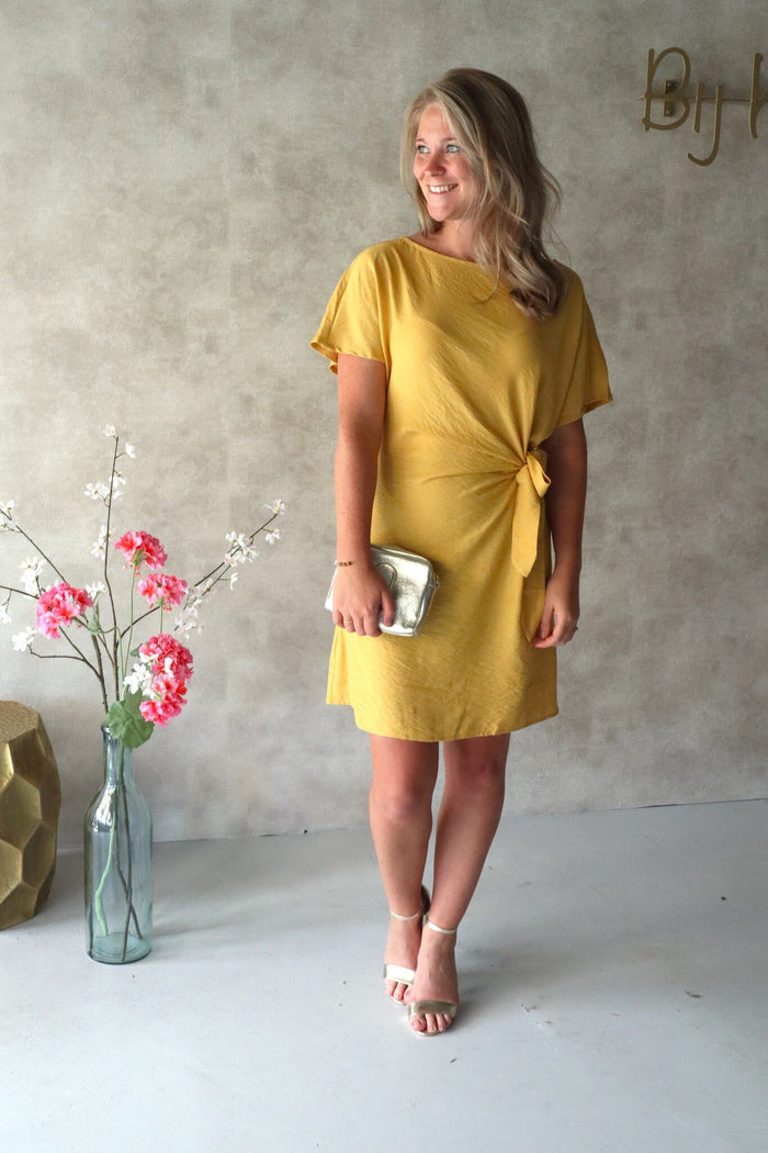 Melona short dress yellow - Bij Keesje - Ange