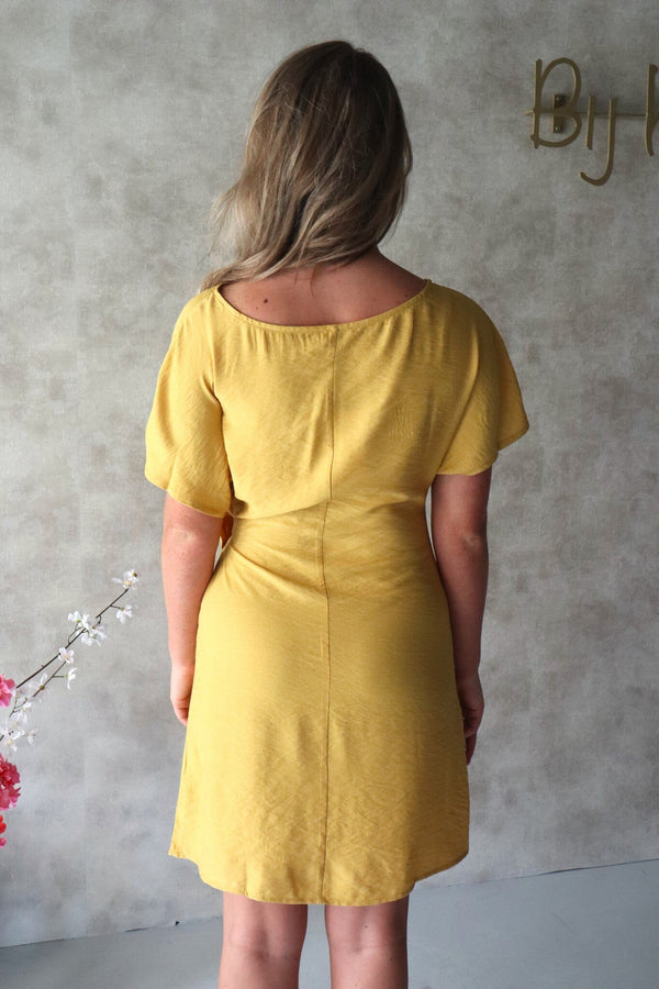 Melona short dress yellow - Bij Keesje - Ange