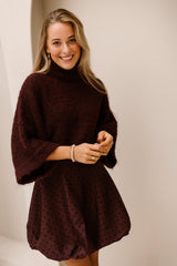 MenorcaW6 balloon skirt burgundy