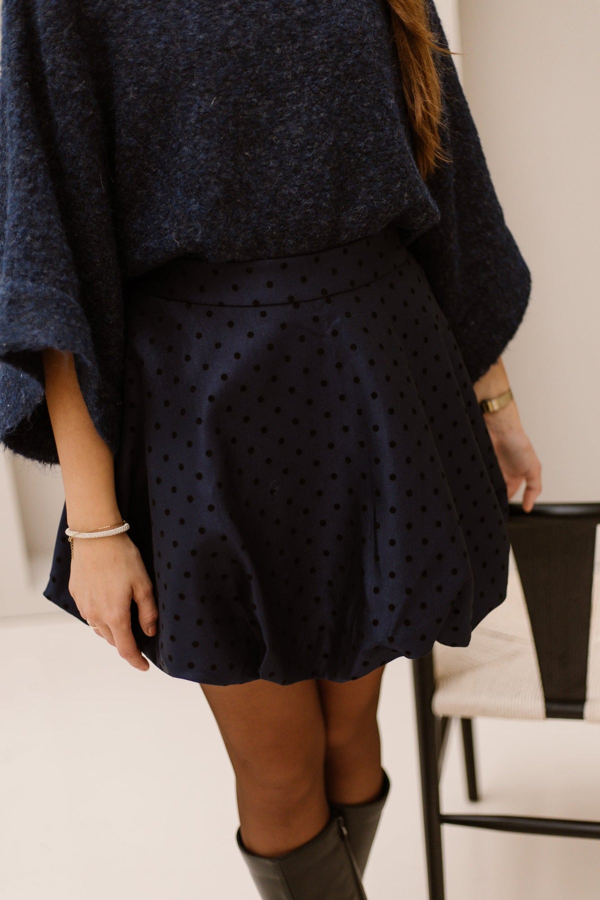 MenorcaW6 balloon skirt marine - Bij Keesje - Aimée the Label - Rok