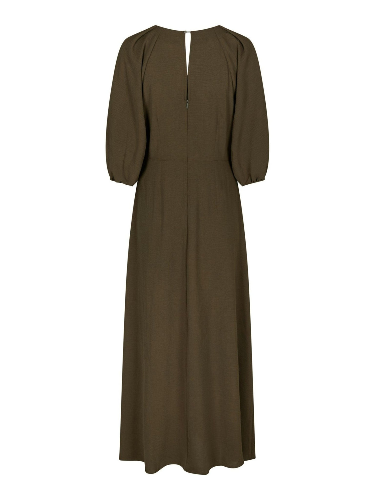 Meriel Structure Solid Dress Army - Bij Keesje - Neo Noir - Jurk