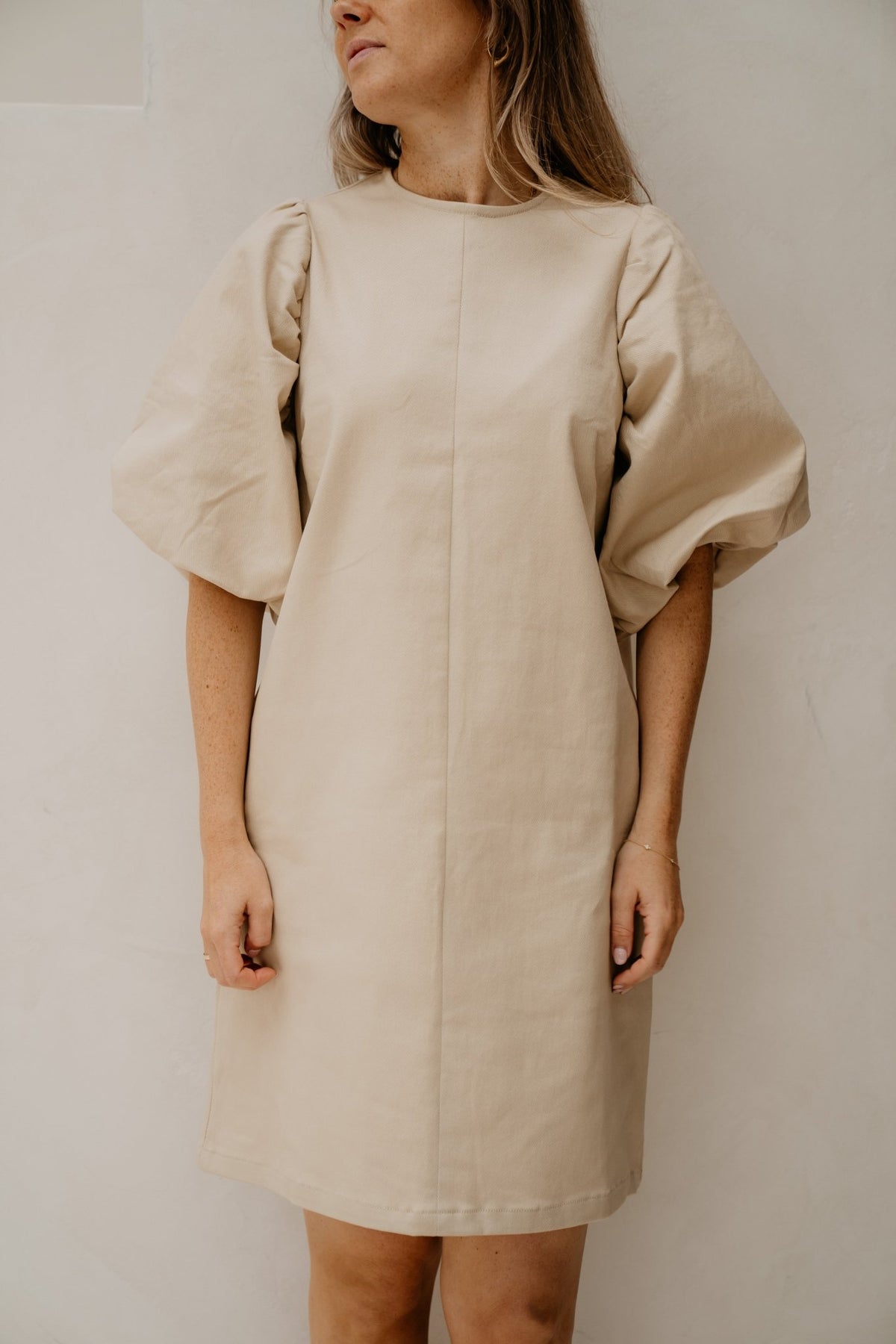 Mette Denim Dress Beige - Bij Keesje - Bij Keesje The Label - Jurk