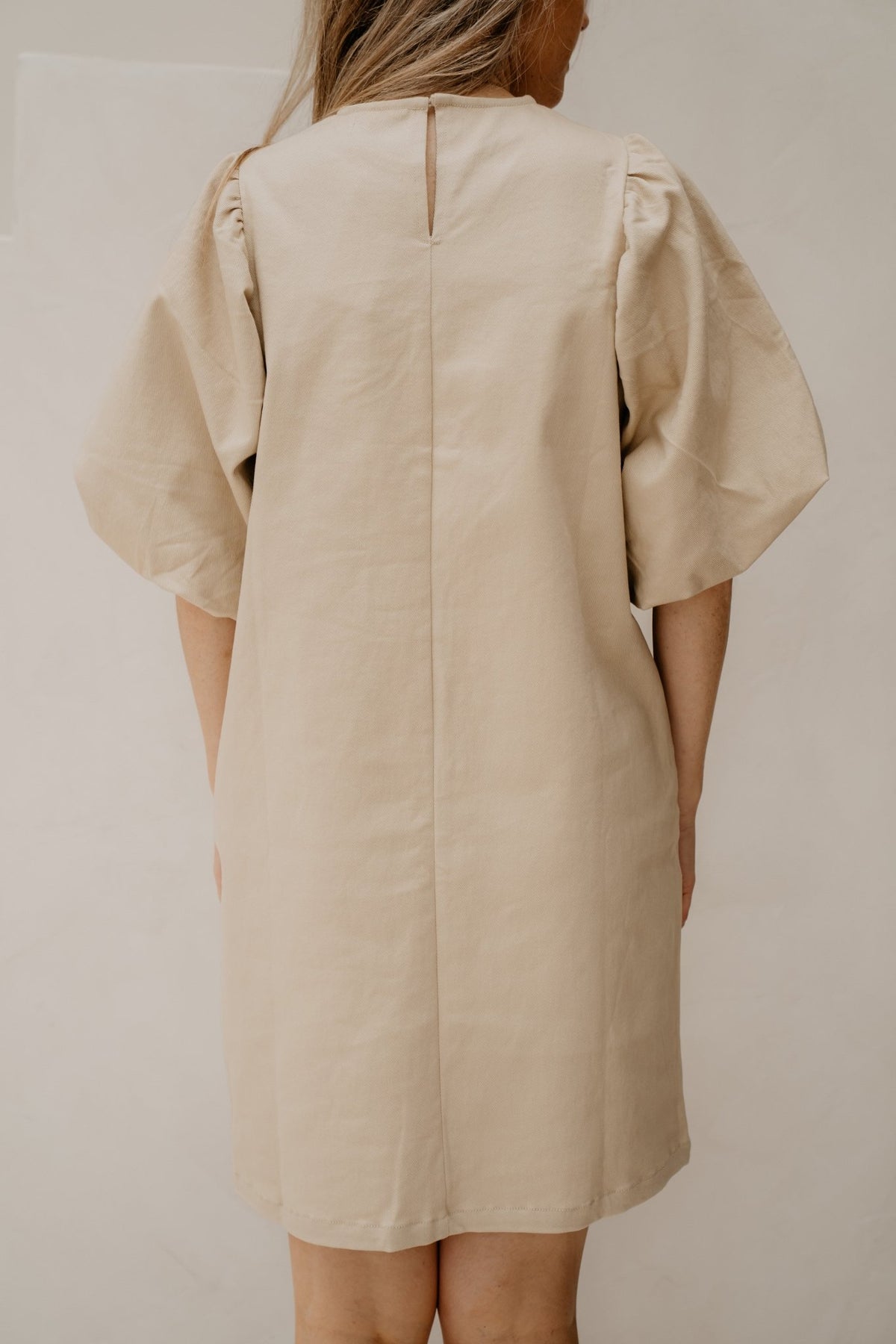 Mette Denim Dress Beige - Bij Keesje - Bij Keesje The Label - Jurk