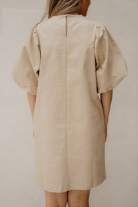 Mette Denim Dress Beige - Bij Keesje - Bij Keesje The Label - Jurk