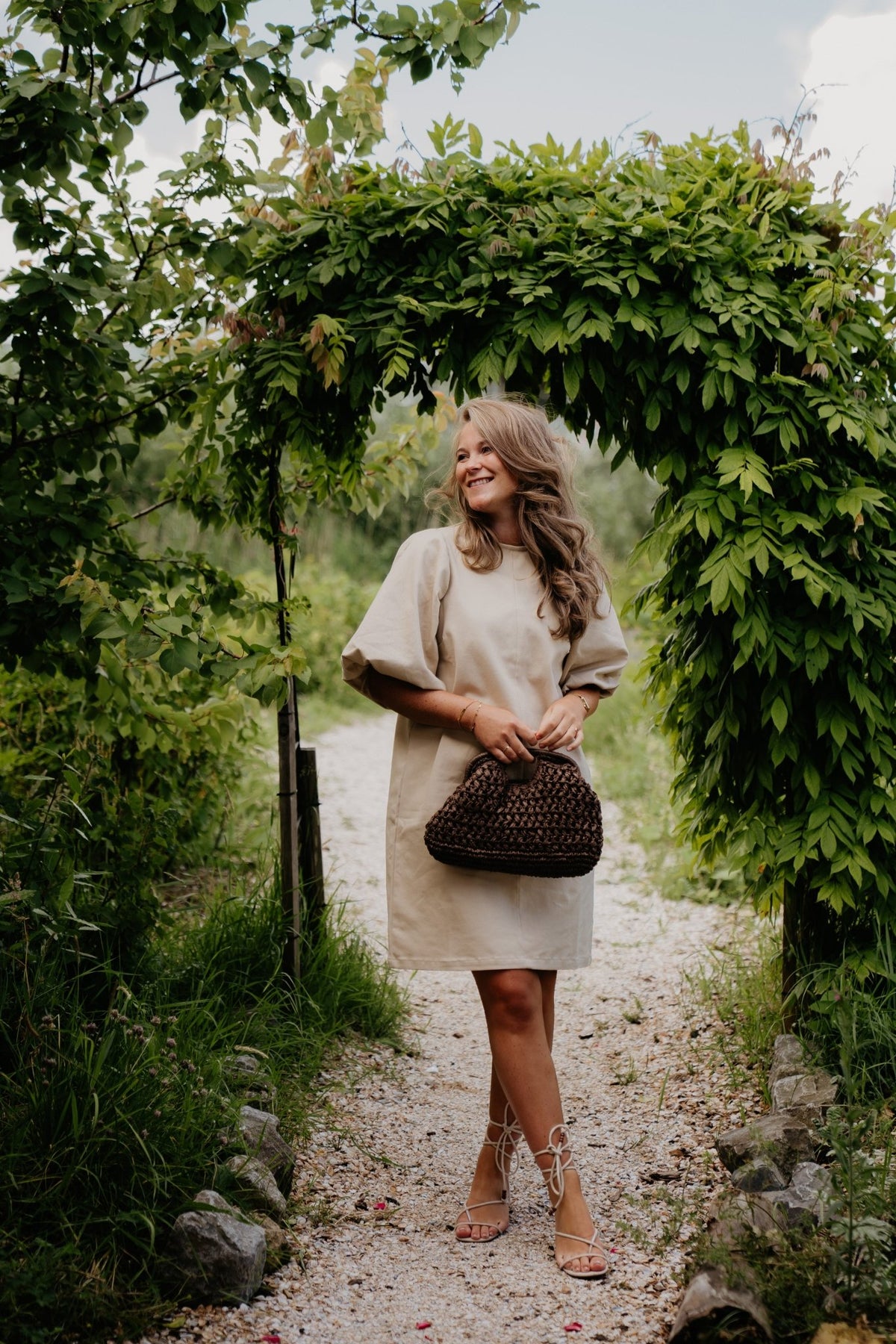 Mette Denim Dress Beige - Bij Keesje - Bij Keesje The Label - Jurk