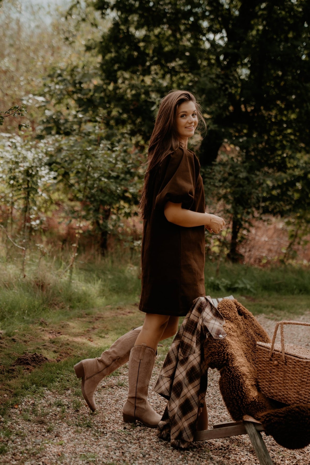Mette Denim Dress Brown - Bij Keesje - Bij Keesje The Label - Jurk