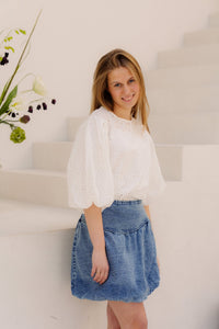 Meyssa blouse white - Bij Keesje - Bij Keesje - Blouse