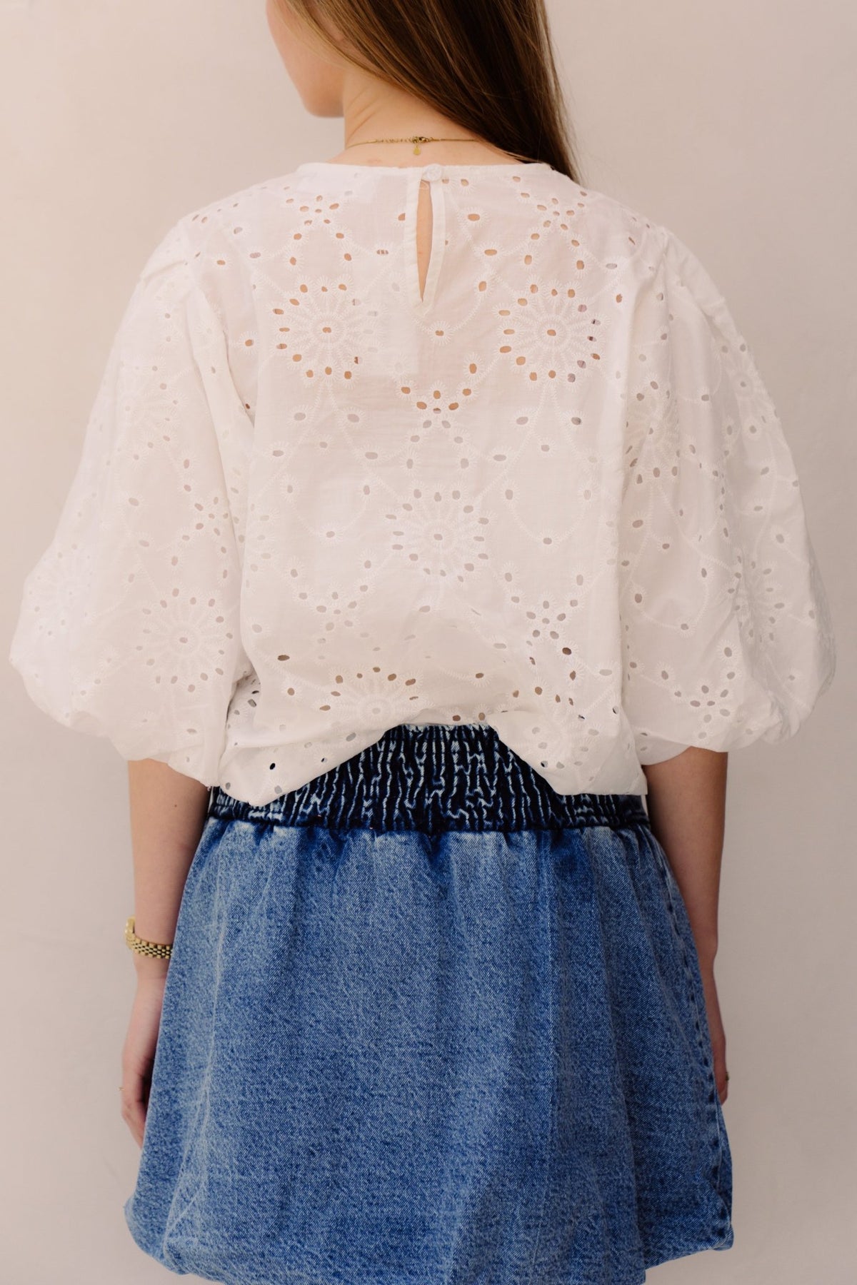 Meyssa blouse white - Bij Keesje - Bij Keesje - Blouse