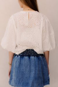 Meyssa blouse white - Bij Keesje - Bij Keesje - Blouse