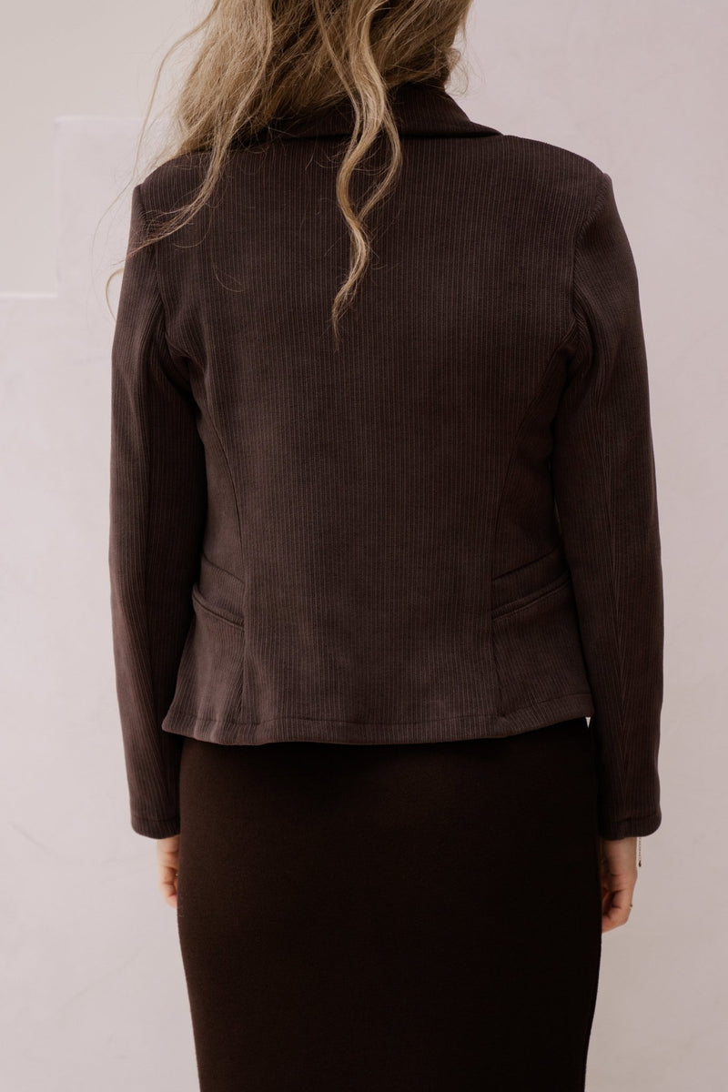 Miami jacket choco - Bij Keesje - Amelie & Amelie