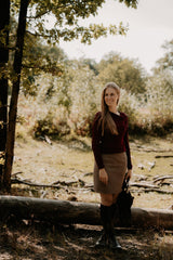 Mieke Skirt Brown Melange