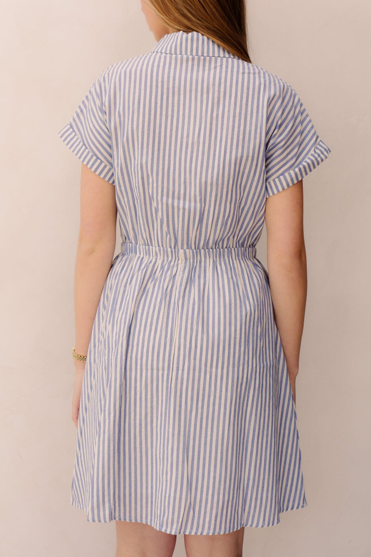 Mila dress blue stripe 3309 - Bij Keesje - Bij Keesje - Jurk