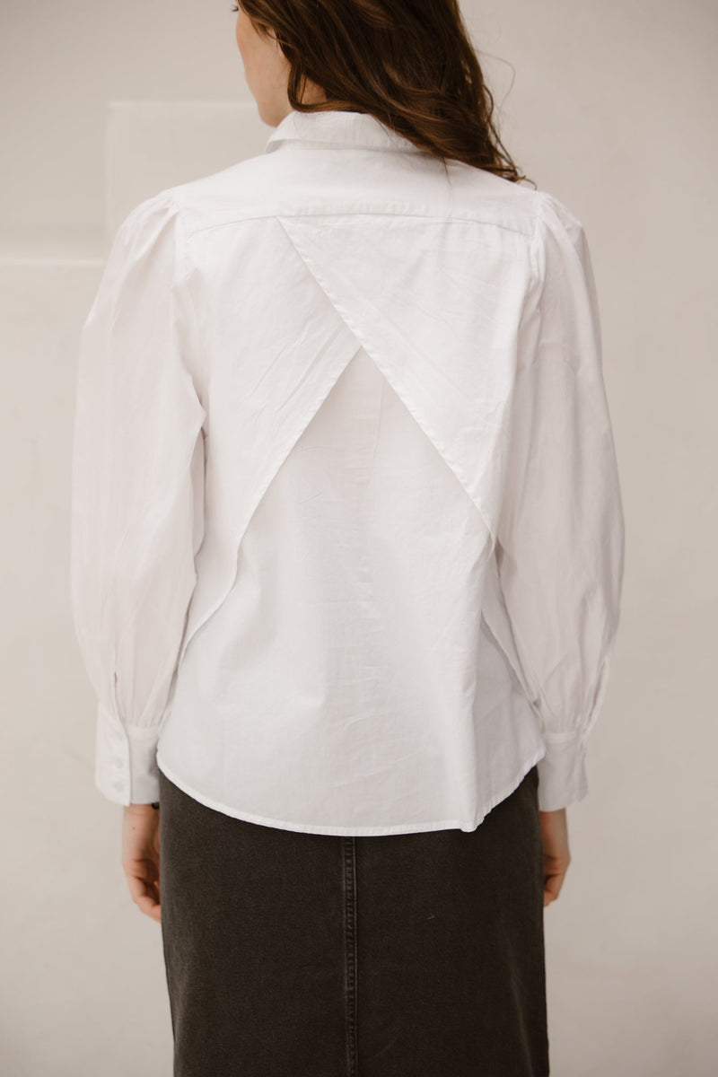 Milda C Poplin blouse white - Bij Keesje - Neo Noir