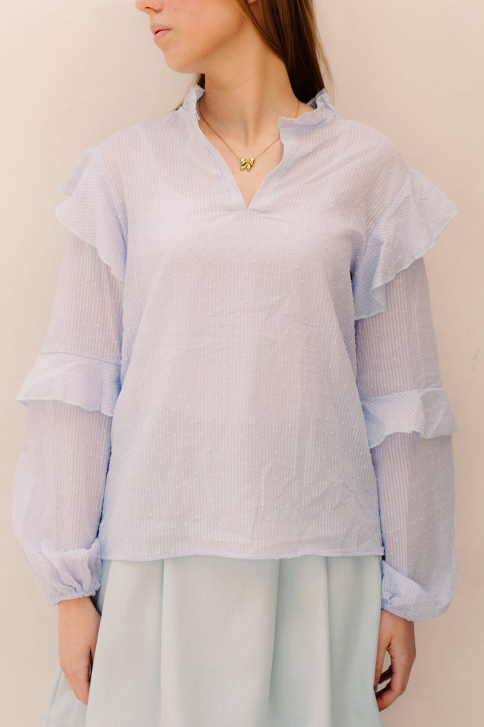 Milijn blouse blue - Bij Keesje - Bij Keesje - Blouse