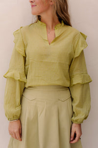 Milijn blouse green - Bij Keesje - Bij Keesje - Blouse