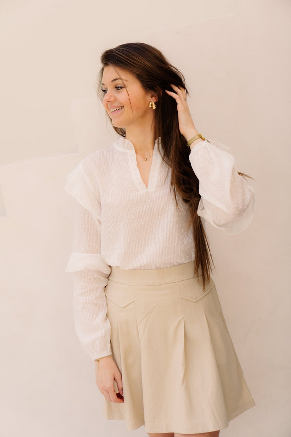 Milijn blouse white - Bij Keesje - Bij Keesje - Blouse