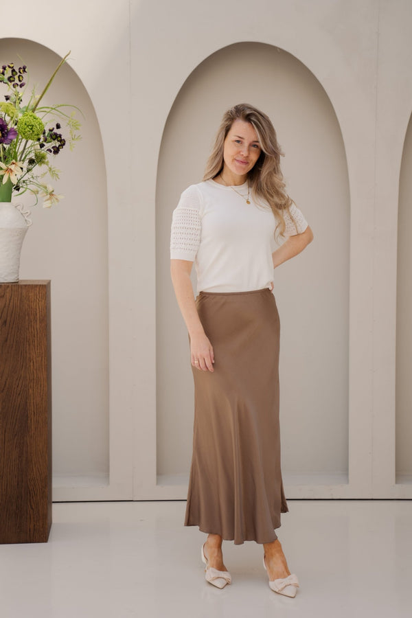 Millie top kanten mouw wit - Bij Keesje - Bij - Keesje - Top