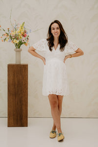 Mindel dress white 918 - Bij Keesje - Bij Keesje - jurk