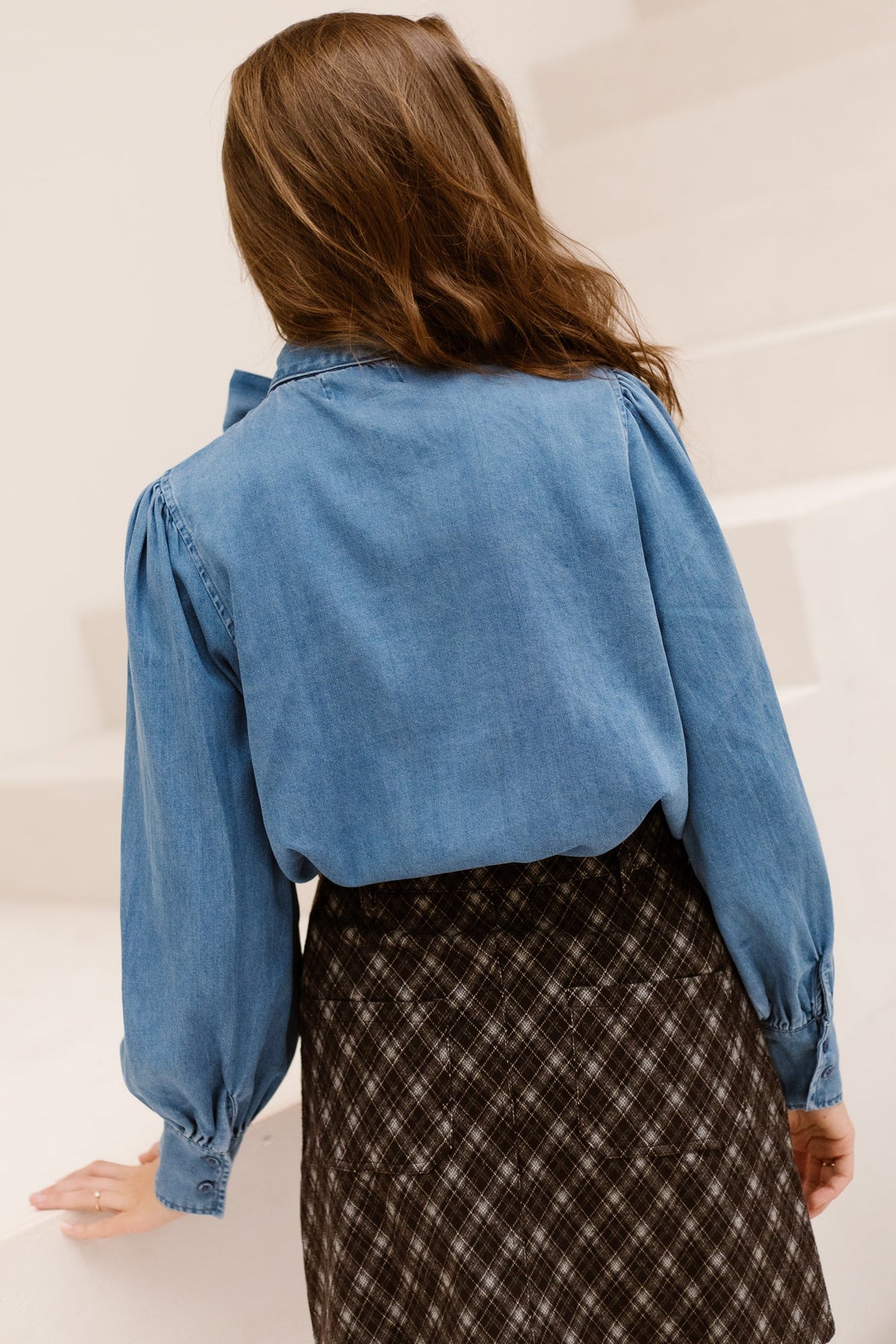 Minnie denim blouse blue - Bij Keesje - Bij Keesje - Blouse