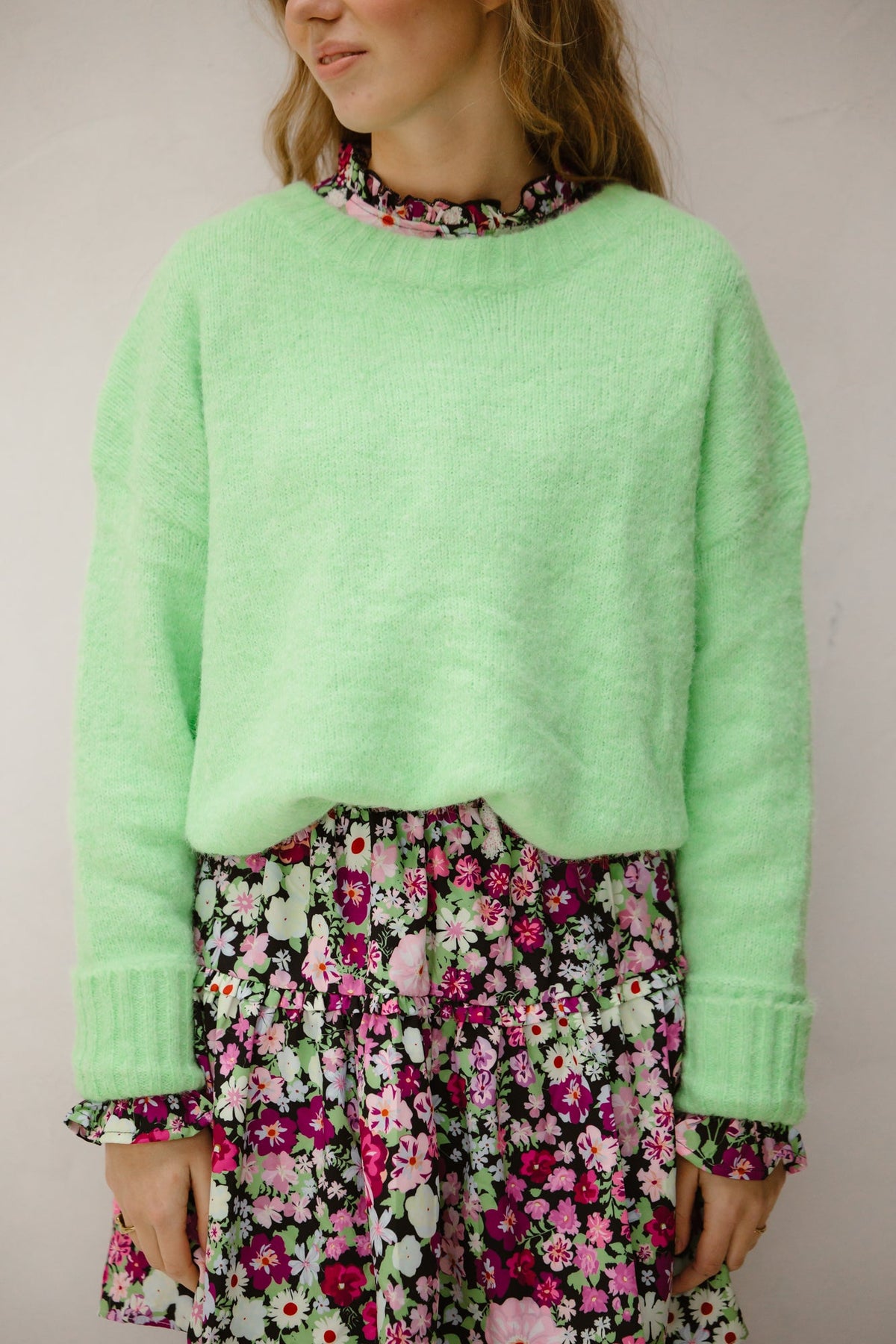 Mint sweater 89358 - Bij Keesje - Bij Keesje