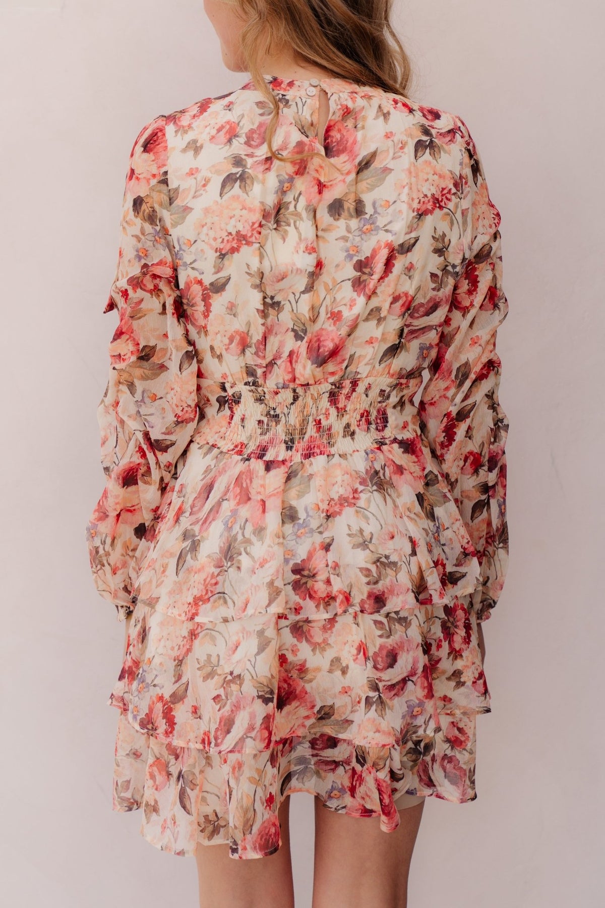 Mio Vintage Flower Dress Creme NN - Bij Keesje - Neo Noir - Jurk