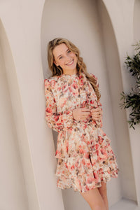 Mio Vintage Flower Dress Creme NN - Bij Keesje - Neo Noir - Jurk