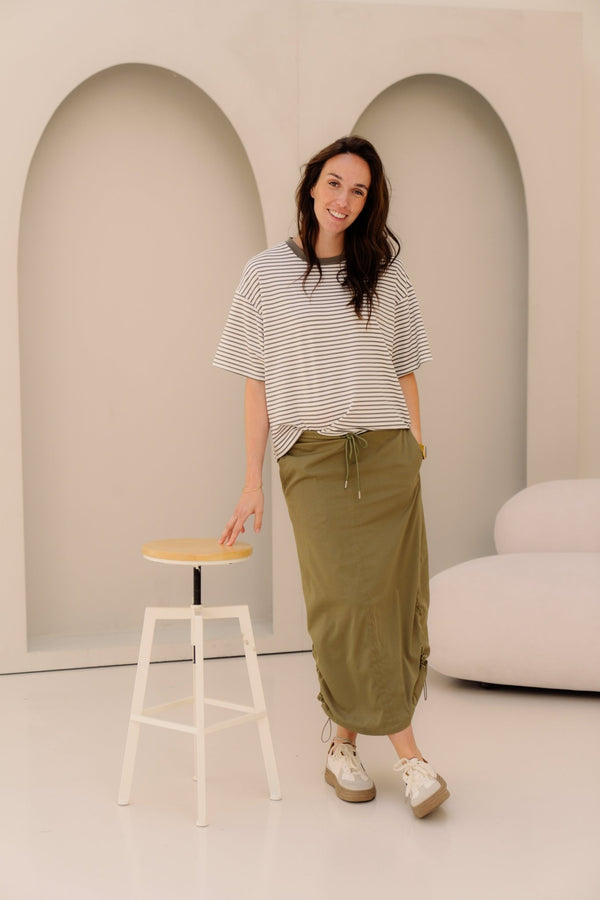 Mira skirt army - Bij Keesje - Bij Keesje - Rok