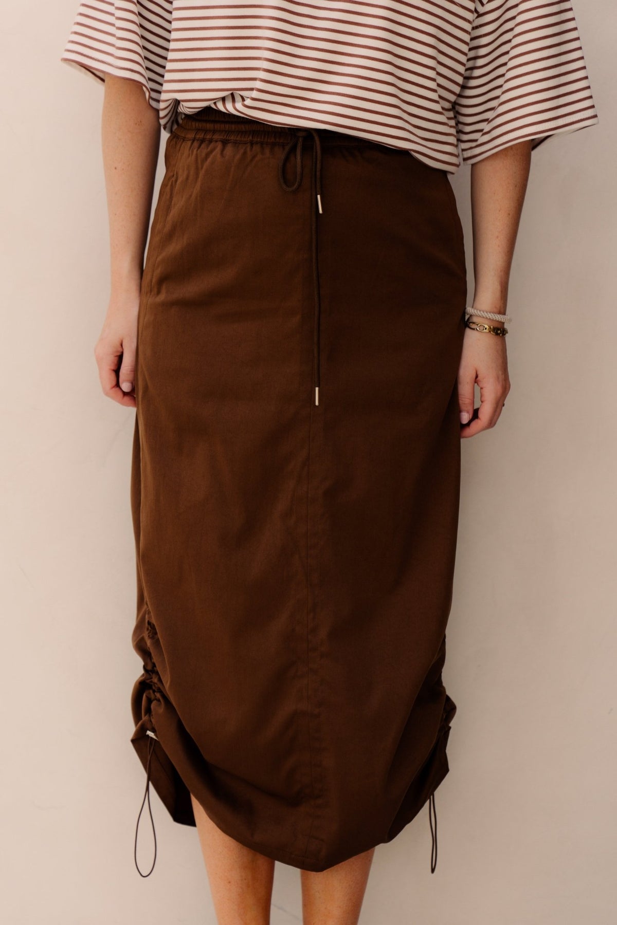 Mira skirt brown - Bij Keesje - Bij Keesje - Rok