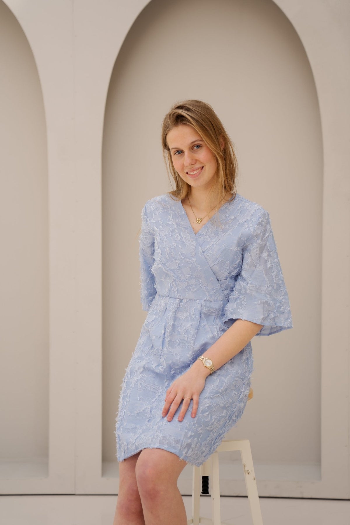 Misty jurk blauw - Bij Keesje - Bij Keesje - Jurk