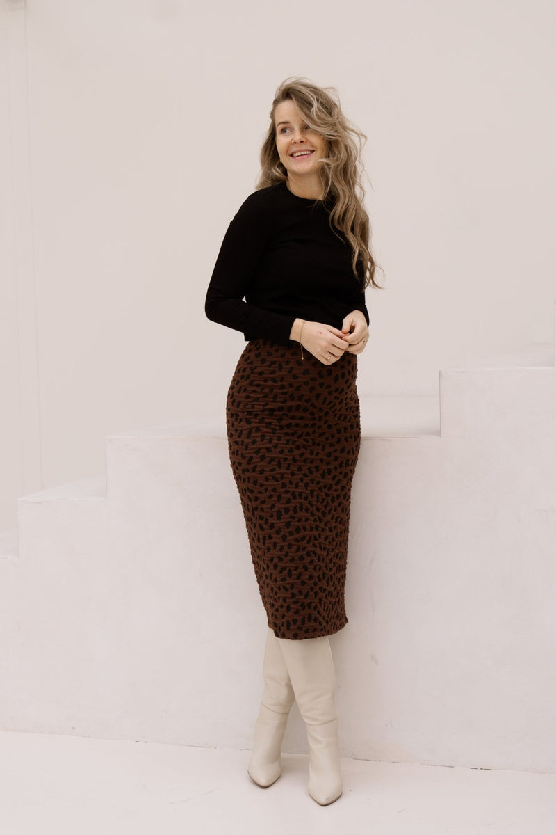 Modoc skirt choco - Bij Keesje - Amelie & Amelie