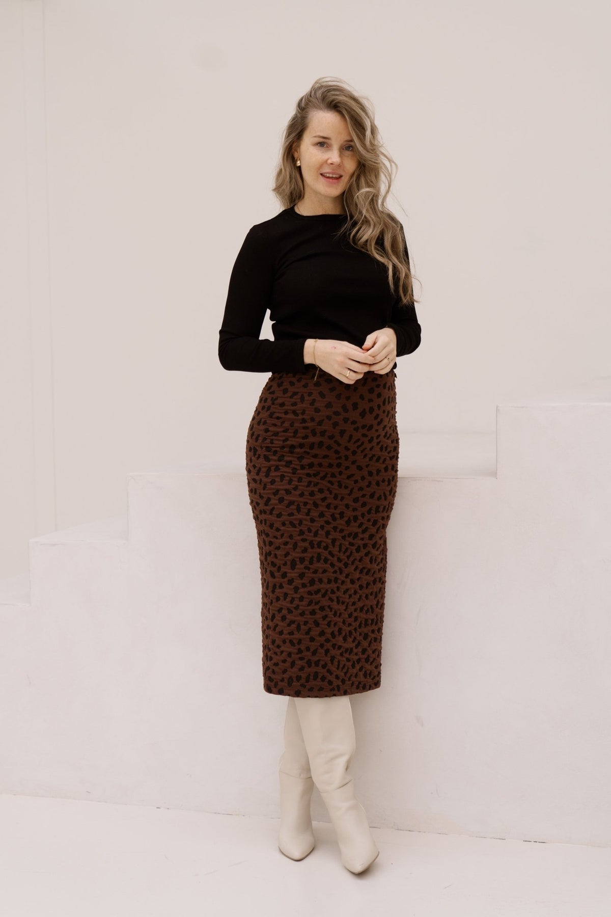 Modoc skirt choco - Bij Keesje - Amelie & Amelie