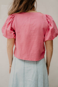 Moisa Linen Blouse Pink - Bij Keesje - Neo Noir - Blouse
