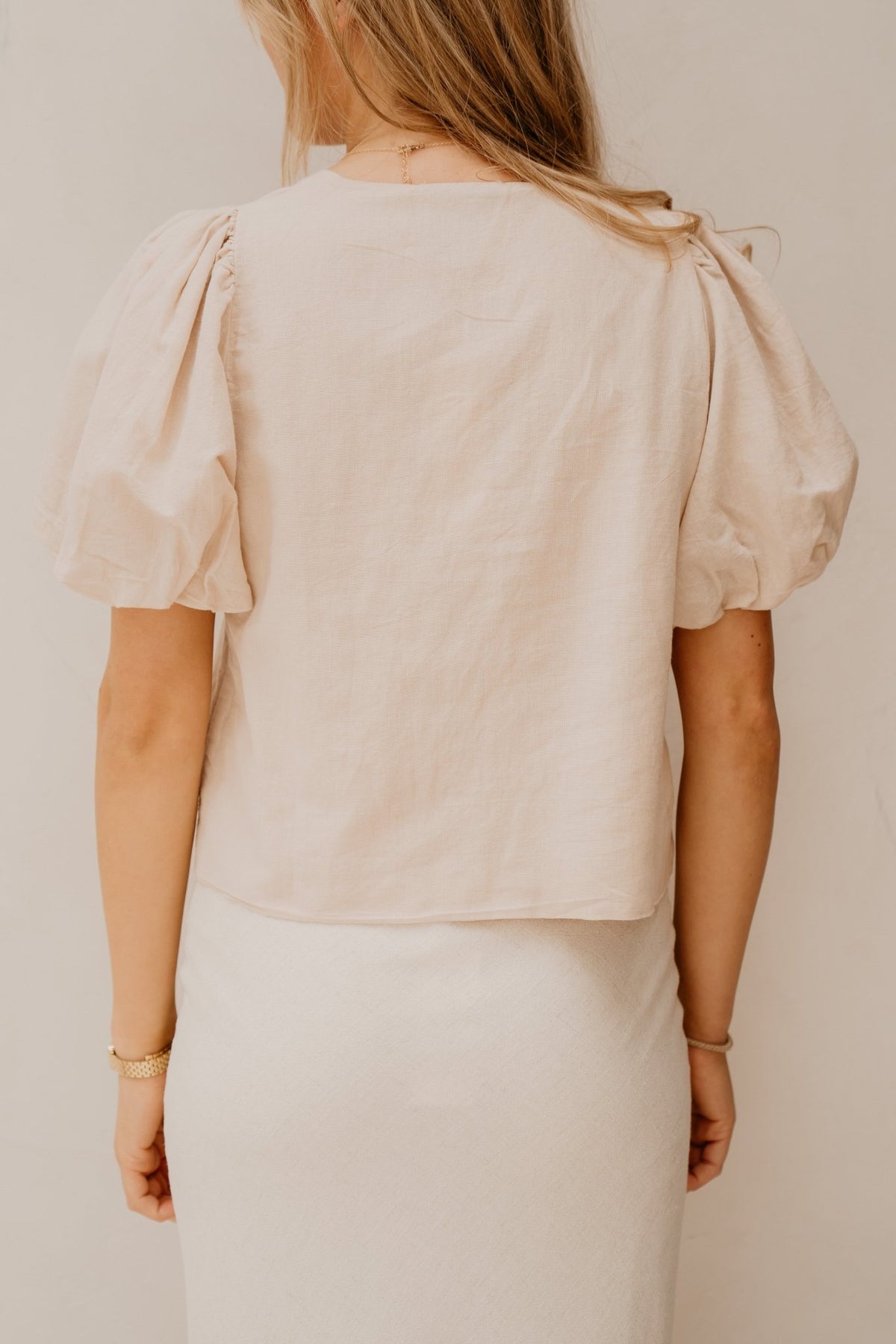 Moisa Linen Blouse Sand - Bij Keesje - Neo Noir - Blouse