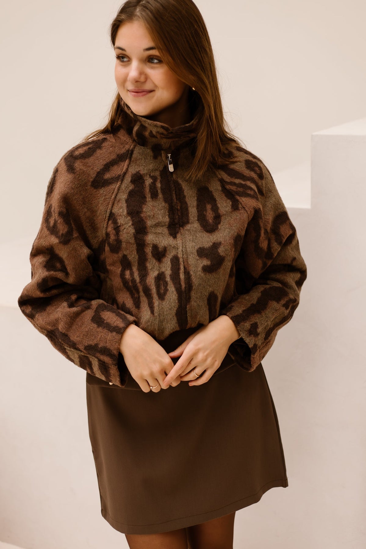 Mollie panter jacket - Bij Keesje - Bij Keesje - Jas