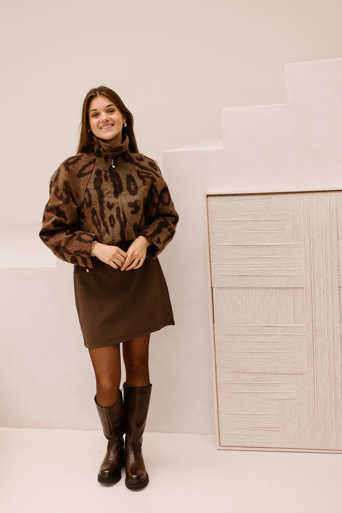Mollie panter jacket - Bij Keesje - Bij Keesje - Jas