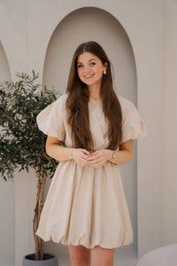 Molly jurkje beige - Bij Keesje - Bij Keesje - Jurk