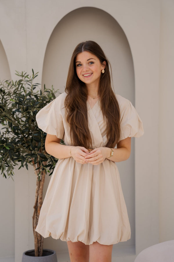 Molly jurkje beige - Bij Keesje - Bij Keesje - Jurk