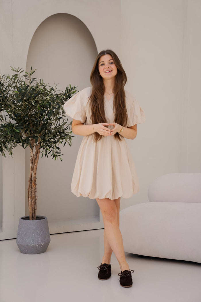 Molly jurkje beige - Bij Keesje - Bij Keesje - Jurk