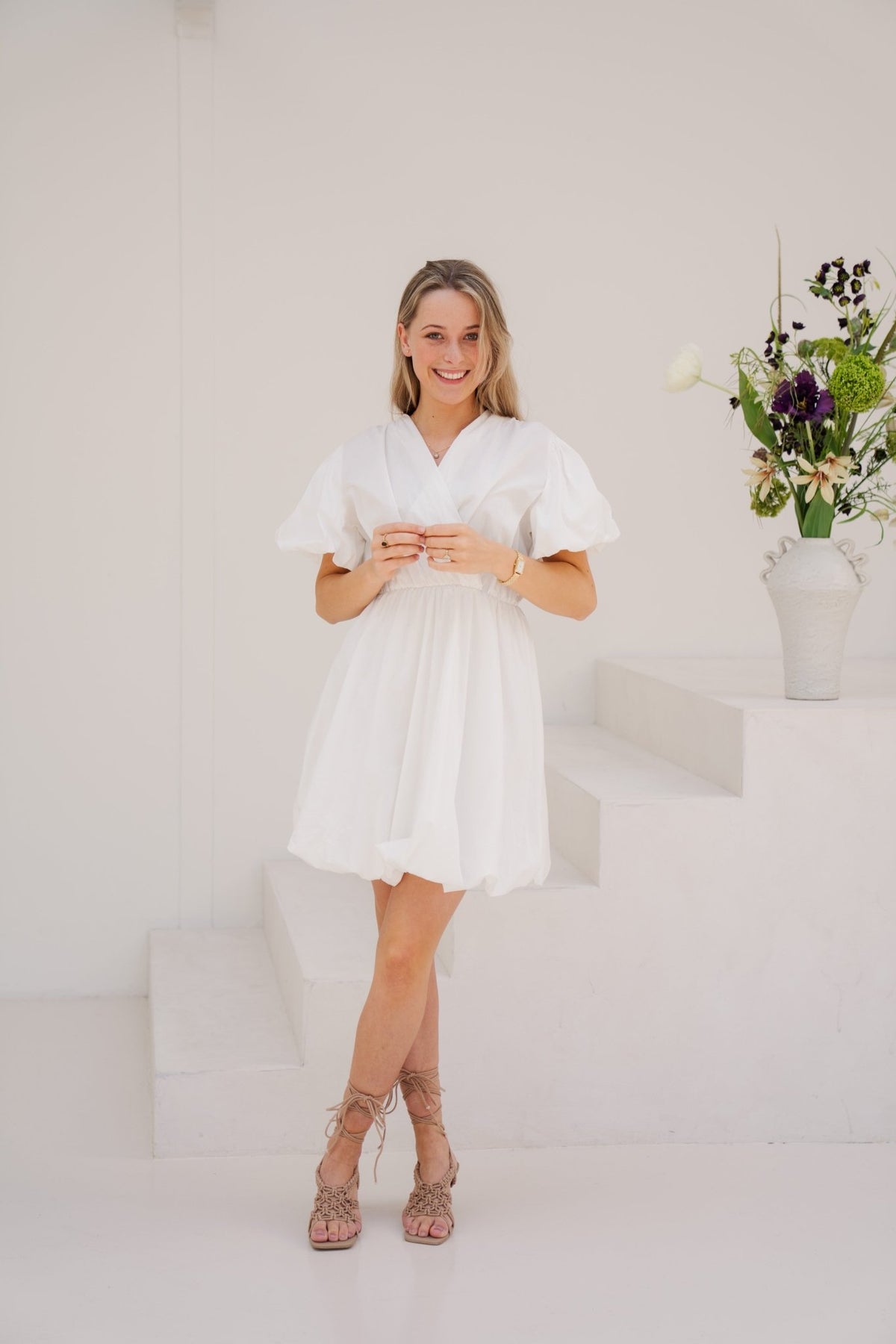 Molly jurkje wit - Bij Keesje - Bij Keesje - Jurk