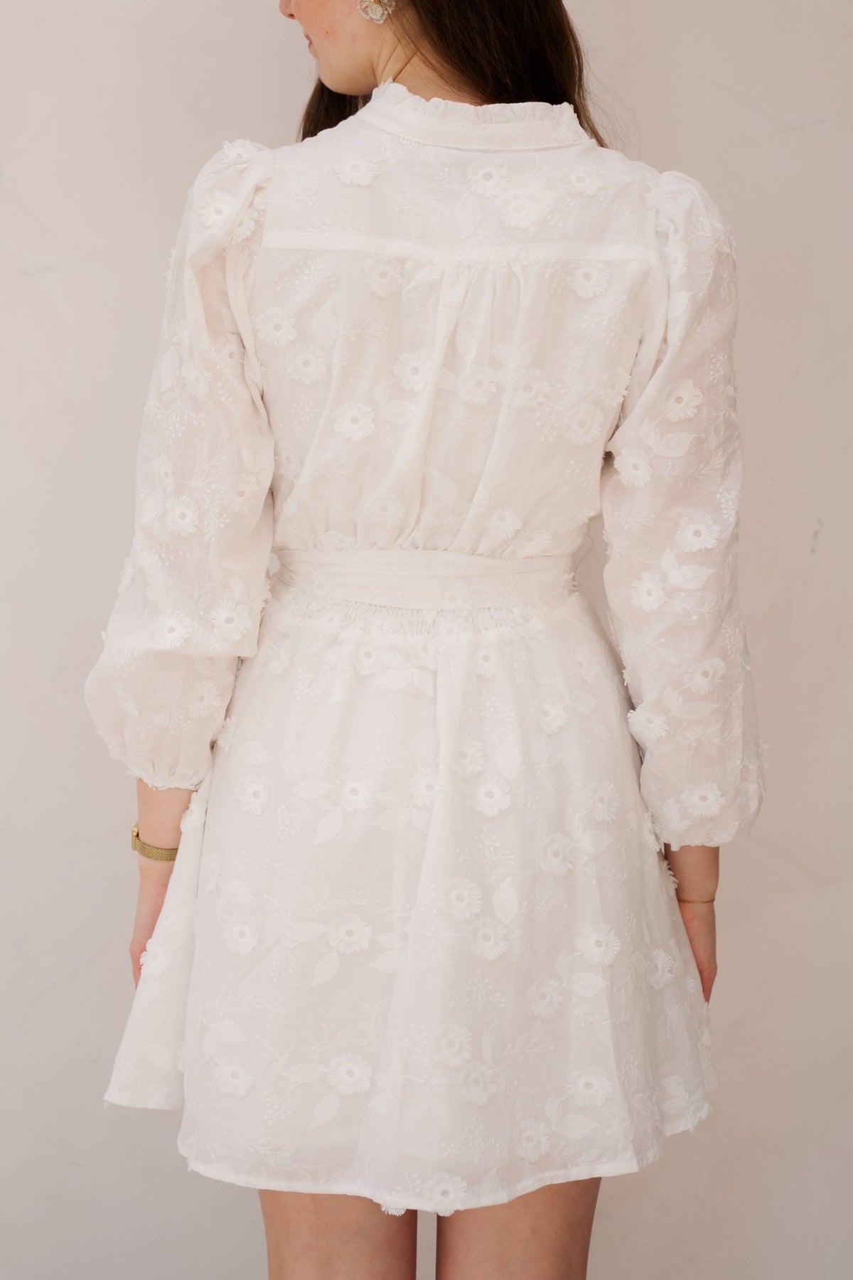 Monnie Embroidery Dress White - Bij Keesje - Neo Noir - jurk