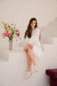 Monnie Embroidery Dress White - Bij Keesje - Neo Noir - jurk