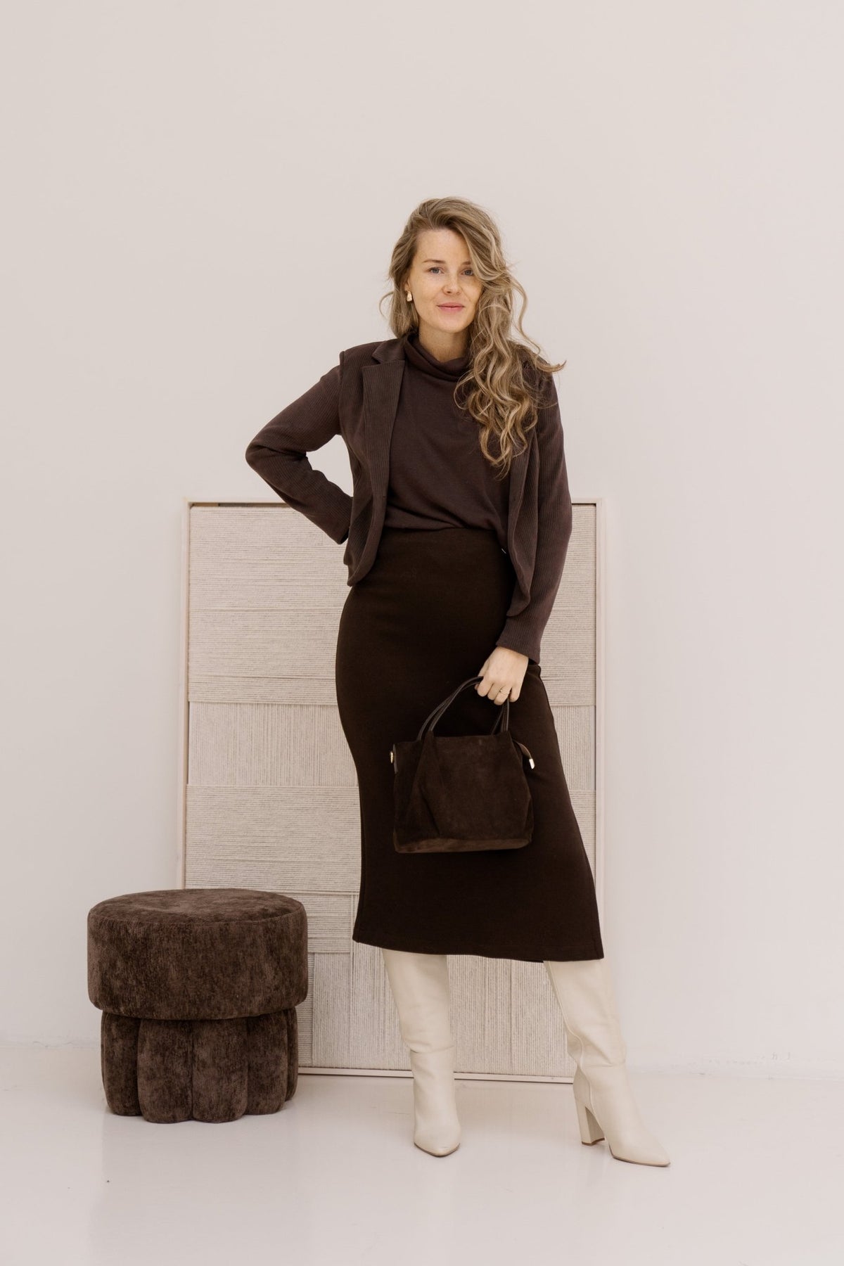 Monza skirt choco - Bij Keesje - Amelie & Amelie