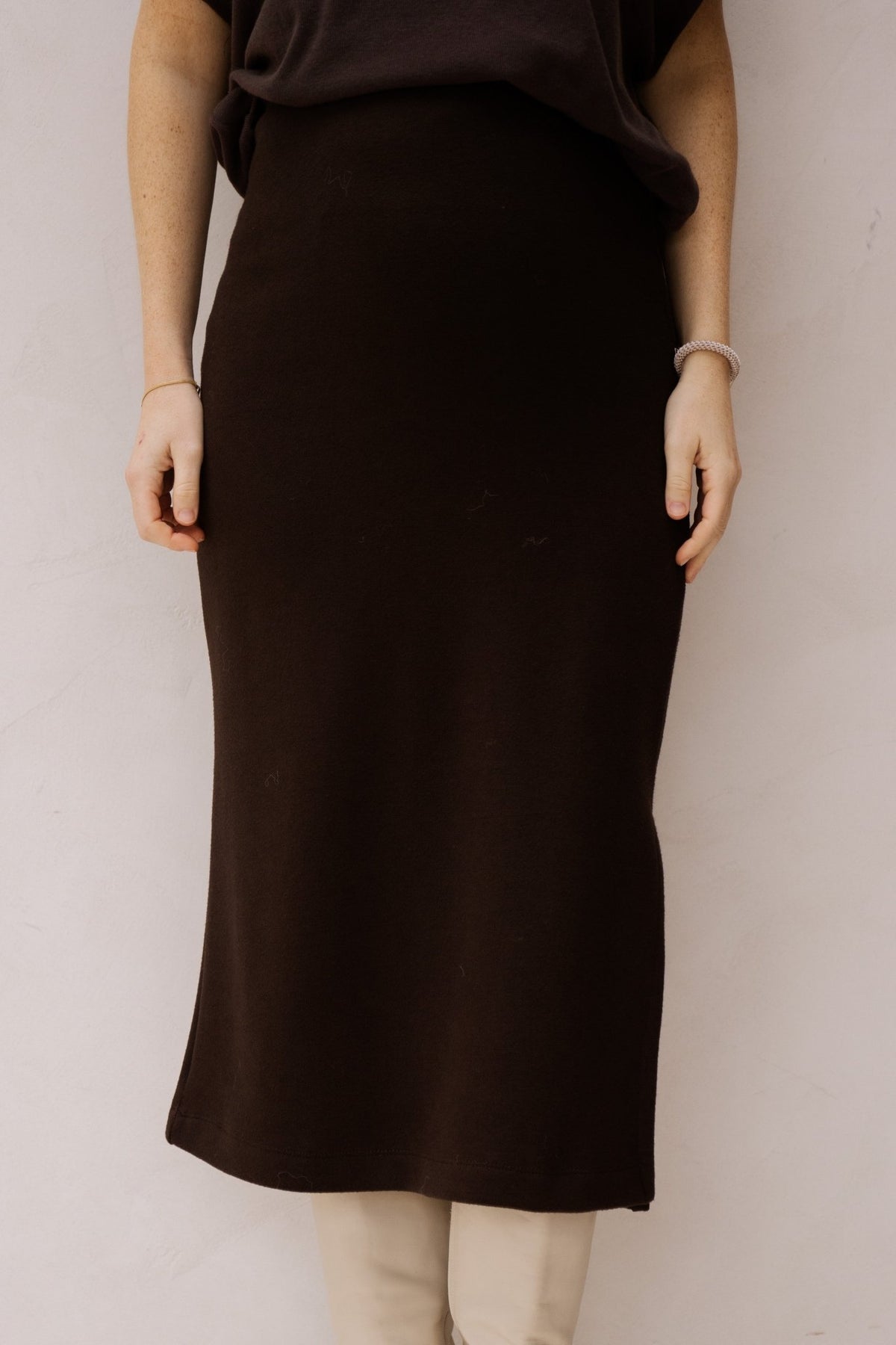 Monza skirt choco - Bij Keesje - Amelie & Amelie