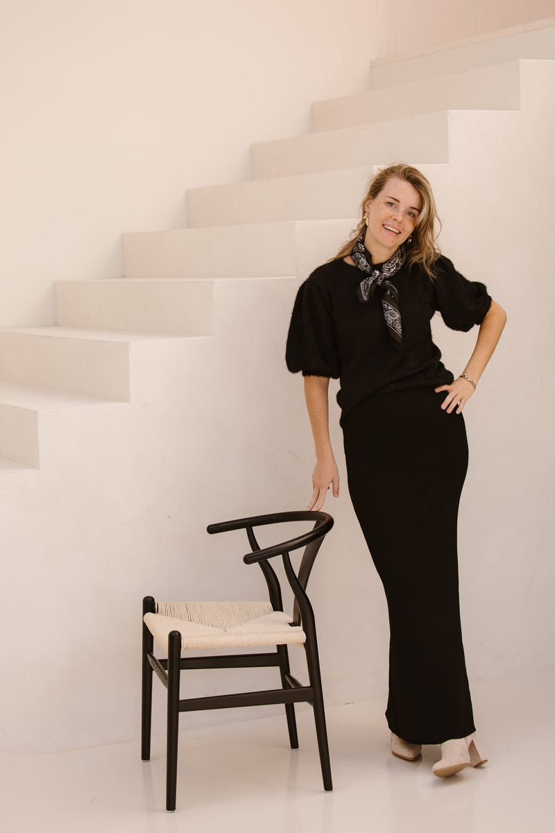 Moraine knit top black - Bij Keesje - FLURESK