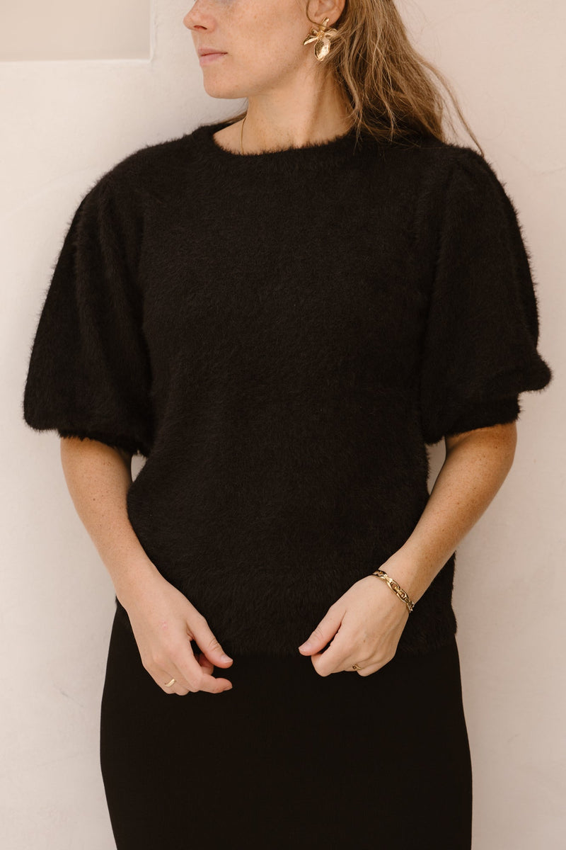 Moraine knit top black - Bij Keesje - FLURESK