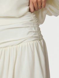 Morien Woven Maxi Skirt Off White - Bij Keesje - Neo Noir - Rok