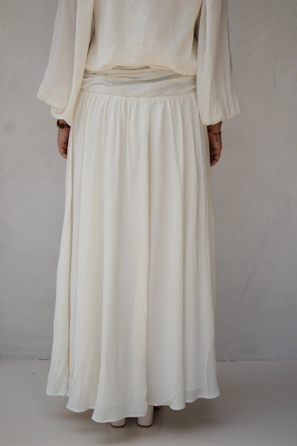 Morien Woven Maxi Skirt Off White - Bij Keesje - Neo Noir - Rok